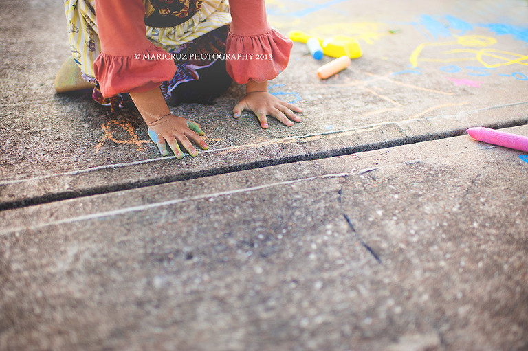 Sidewalk and Chalk… Houston Children Photographer 