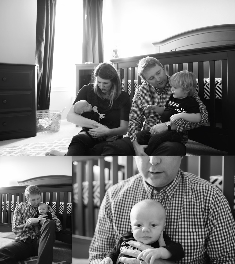 Beautiful family of four in Houston. Newborn photography.