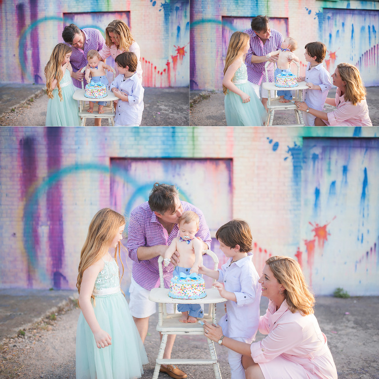 Surprise family session in Downtown Houston. 