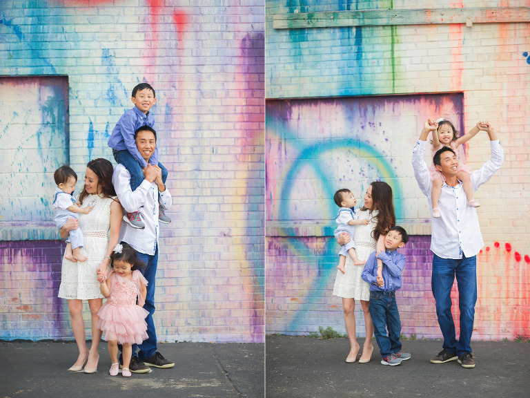 Downtown family fun, Houston family session. 
