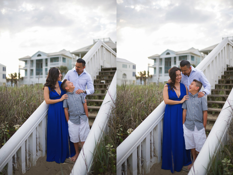 Beach house family session in Galveston Texas. 